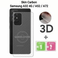 Skin Carbon Samsung A32 A52 A72 (2021) Garskin Hp Transparant - Samsung A32 4G