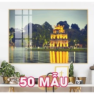 Old and present Hanoi paintings / Hanoi landscape paintings / Hanoi street paintings, restaurant dec