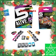Hasbro 5 Alive Card Game Fast-Paced and Fun Family Game -  6 Players, Includes 108 Cards and Game Ru