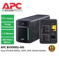 APC Easy UPS BVX900LI-MS BVX 900VA, 230V, AVR, Universal Sockets Battery Backup