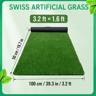Swiss Synthetic Grass 3cm - 1M×0.5 TO 3.5M XLX TURF Mall - Indoor Outdoor Garden Decoration