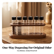 Coffee Bean Storage Rack with Bottles Countertop Coffee Bean Cellar with Wooden Base Compact Practic