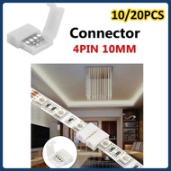 10/20 PCS 4-pin 10mm  LED Strip Solderless Connector Strip to Strip For 5050/3528 RGB Strip 4pin 10m