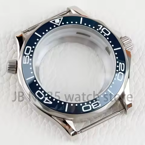 41mm Silver NH35 Watch Case Stainless Steel Fit Seiko NH35 NH36 Automatic Movement 31mm Dial Seamast