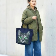【日本製】圖像貓帆布托特包 帆布袋 帆布包