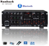 Amply bluetooth Amply mini bluetooth Amply karaoke gia đình SUNBUCK 326BT 220V/12V Amply mini công s