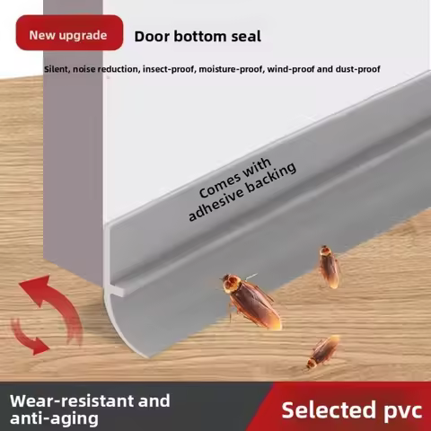 100cm Silicone Door Draught Excluder Door Bottom Sealing Strip Tape Weatherstrip Waterproof Wind Pro