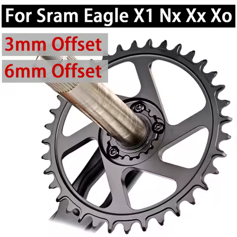 3 Bolt Chainring Direct Mount For Sram X1 Nx Xx Xo 3mm 6mm 0mm Offset 32-tooth 32 34 38 36 Teeth 32t