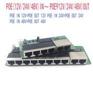 【Deal】 Interruptor Poe Poe12v/24v/48v Conmutador Poe Out12v/24v/48v Nvr 100 Mbps