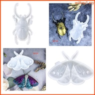 WIT Moth Shape Silicone Pendant Molds Silicone Texture Crafting Moulds for Crafting