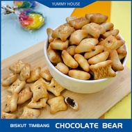 BISKUT TIMBANG / VFOOD BISKUT CHOCOLATE  BEAR/ CHOCOLATE BISCUIT/ BISKUT COCO /CHILDHOOD/ SNACKS/ MA