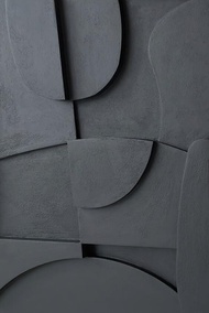 Goodstore Modern Abstract Geometry Art Painting - Black & White Abstract Texture Canvas Prints For W