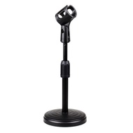 Retractable Mic Stand Adjustable Desktop Table Karaoke Microphone Stands