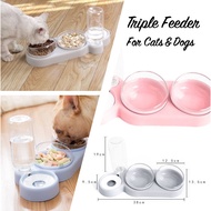 Pet Feeder Auto Feeder Cat Dog Food Water Feeder Dry Food Wet Food Kibble Removable Washable Kitten Puppy
