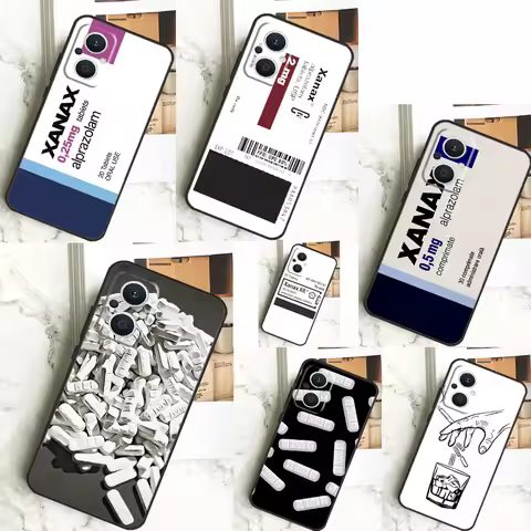 XANAX Case For OPPO Reno 5 Lite 4 6 7 8 10 Pro 11 F 4Z 5Z 8T OPPO Find X2 X3 Lite X5 X6 Pro Cover