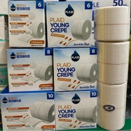 Plaid Young Crepe Elastic Bandage with Fixed Adhesive, Medical Elastic Bandage for Rib Adhesive Crep