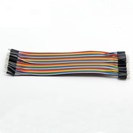 40pcs In Row Dupont Cable 20cm 2.54mm 1pin 1p-1p Male To Male Jumper Wire