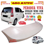 Perodua Viva OEM Style Spoiler ABS // Belakang Rear Back Bonnet Bonet Trunk Boot Wing Top No Paint (