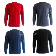 (HARGA BOOM) Men Microfiber Long Sleeves T-Shirt / Baju Plain Microfiber Plain Jersey T-Shirt Lelaki