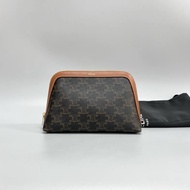 Celine 老花滿Logo 貝殼包