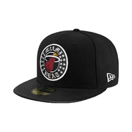 NEW ERA 59FIFTY 5950 NBA Miami Heats Black/Black Baseball Cap Cap Hat [TCC]