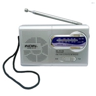 INDIN BC-R119 AM/FM Dual Band Mini Radio Receiver Portable Player Built-in Speaker with a Standard 3