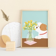 Dog Printable Wall Art, Dog Wall Art, Dog Art Print, Dog Printable, Dog Lover Gift, Kids Room Decor,