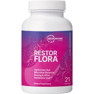 Microbiome Labs RestorFlora - Probiotik Lelaki & Wanita untuk Kesihatan Pencernaan & Pemulihan Usus 