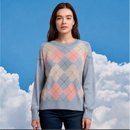 Padini Authentics Argyle Light Blue Sweater XL