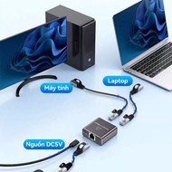 {1000Mbps}Rj45 1 to 4 Gigabit Ethernet Network Splitter - 1000Mbps - Simultaneous Support