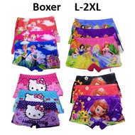 Boxer Kartun 3 Helai 1 Set budak perempuan S-XXL cartoon girls boxer briefs