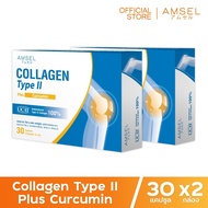 Amsel Collagen type II plus curcumin คอลลาเจนไทป์ทู บำรุงข้อกระดูก (30 แคปซูล x 2 กล่อง)