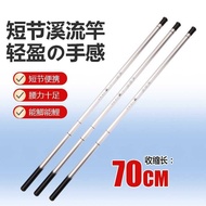 New Product Foot Ruler Glass Steel Stream Rod 37-Adjustable Fishing Rod Short-Section Fishing Rod Ha