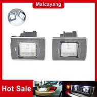 2Pcs Car LED License Plate Lights 12V White LED Lamp Bulb For Mercedes Benz W218 W117 W176 W156 W166