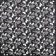 60 pts New Style Cotton Square Scarf Women s Silk Scarf Scarf Black Bottom White Flower Tape Nationa