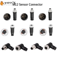 YANMIG M12 Sensor Connector, Male Female Socket 4 5 8 Pin M12 Aviation Plug, M12 Sensor Cable Connec