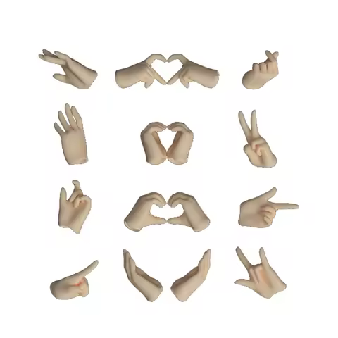 SH 1/12 FAG Goddess Device Machine Girl Shake Hand Molding Hand Set Z Group Resin GK Accessory Model