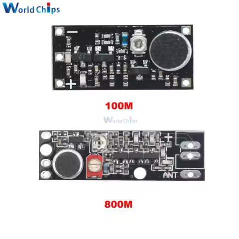 FM Transmitter Wireless Microphone Surveillance Frequency Board Module For Arduino Adjustable Capaci