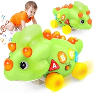 BainGesk Dinosaur Crawling Toys for 1 Year Old Boy, Musical Baby Toys for 6-12 Months, Early Develop