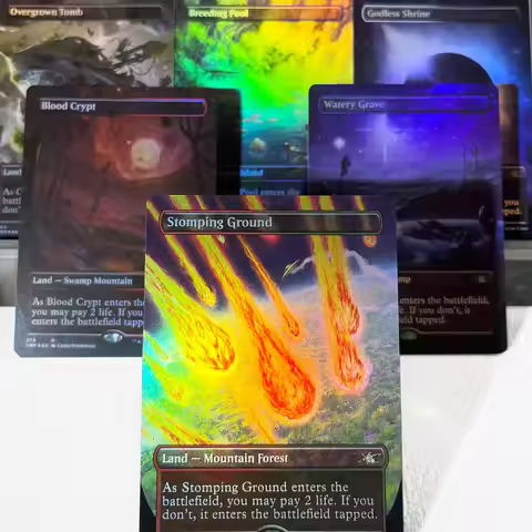LTR UNF MH3 FOIL5-002 Tcg Proxy Cards Watery Grave Arid Mesa Shock Land Nazgul Showcase Fetch Lands