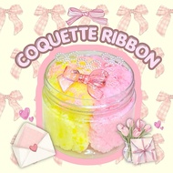 [CLOUD SLIME] Coquette Ribbon, Pink Bow CLOUD Slime, Fake Snow Slime, Snowonder