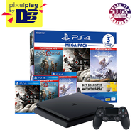 PS4 Console 1TB (JET BLACK) CUH-2218B B01 R3 Mega Pack (GOD OF WAR + GHOST OF TSUSHIMA + HORIZON ZER