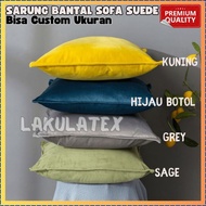 Laklatex - Premium Suede Plain Sofa Cushion Cover 30x30 30x50 40x40 45x45 50x50 60x60 Full Color