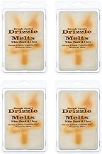 Swan Creek White Peach &amp; Clove 5.25oz Drizzle Melts 4-Pack | Soy Wax Melts Herbal Fragrance for The Home | Fruity Scented Break Apart Soybean Wax | Made in The USA