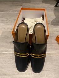 全新Hermes 豬鼻有踭loafer 款拖鞋