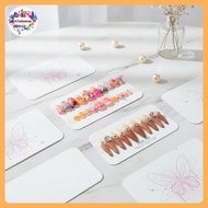 AY 10Pcs Press On Nail Paaging Base Cards Butterfly Embossed 122x75mm for Small Nail Business Home D