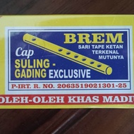brem asli madiun isi 5  pcs brem asli madiun ukuran jumbo 5 pcsTermurah Brem Suling Gading Madiun-Br