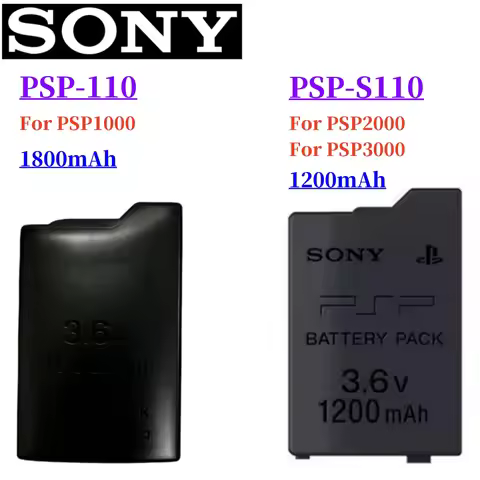 New1200mah 1800mAh Battery for Sony PSP1000 PSP2000 PSP3000 PSP 2000 3000 PSP-S110 PSP-110 PlayStati