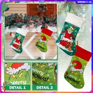 Christmas Grinch Socks Christmas Pendant Candy Bag Christmas Tree Fashion Christmas Stockings Gift Bag Christmas Tree Decoration Supplies