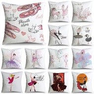 Single-sided Print Dancer Pattern Polyester Cushion Cover Home Decoration Sofa Sarung Bantal Car Pillowcase